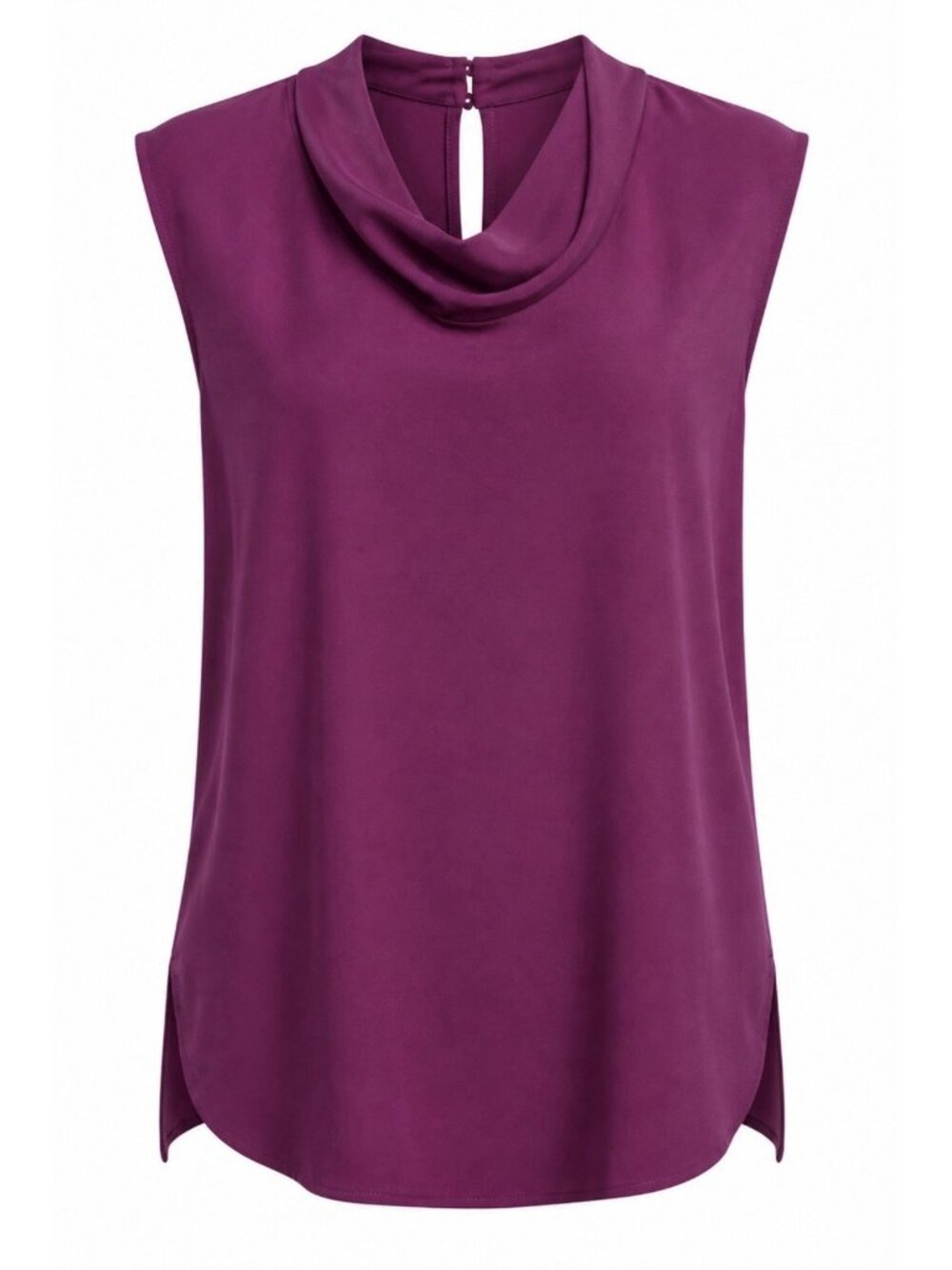 MM. LaFleur Sleeveless Blouse XL Plum Purple Career Office Work Non Wrinkle